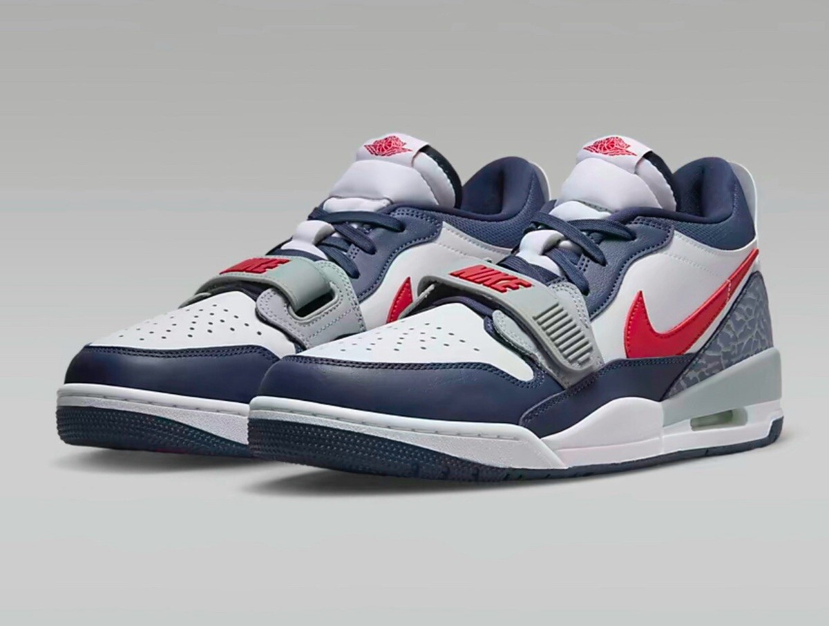 【箱付未使用】AIR JORDAN LEGACY 312 LOW Paris Nike Air Jordan Legacy 312 Low - White/Midnight Navy/Wolf Grey UK