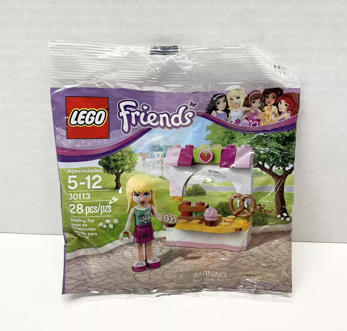 LEGO Friends Stephanie&#039;s Bakery Stand 30113 cookie pretzel cupcake Polybag |