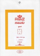 Prinz/Scott Clear Stamp Mounts 189x151 mm For Chinese New Year Issue 5 Holders