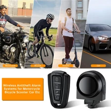 Wireless Anti-Theft Vibration Loud 115dB Motorcycle Bike Security Alarm Remote