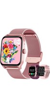 Pink Smartwatch for Women Android iOS Phones 1.83" Touch Screen Call  Fitness