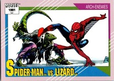 1991 Impel Marvel Universe - Spider-Man vs Lizard