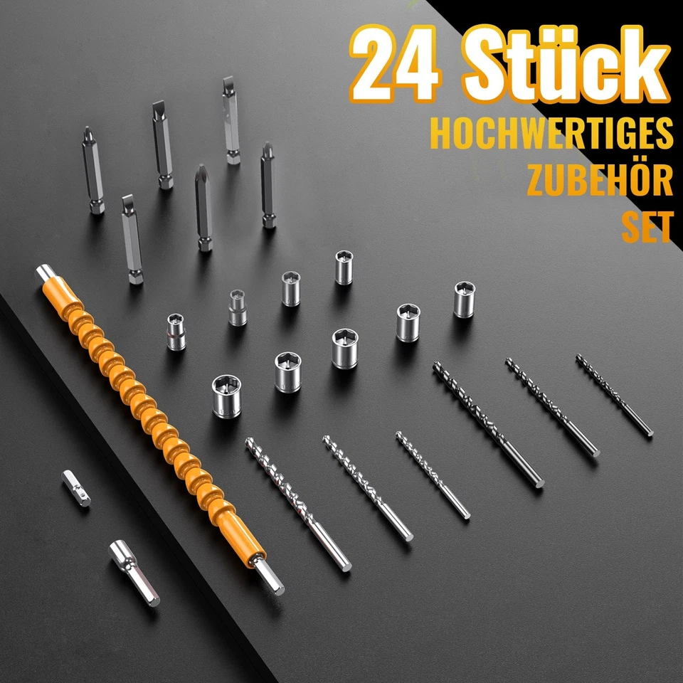 Mit 2 Akkus Für Makita Akku-Schlagbohrschrauber 21V Akkuschrauber Set mit Box DE - Bild 4 von 4