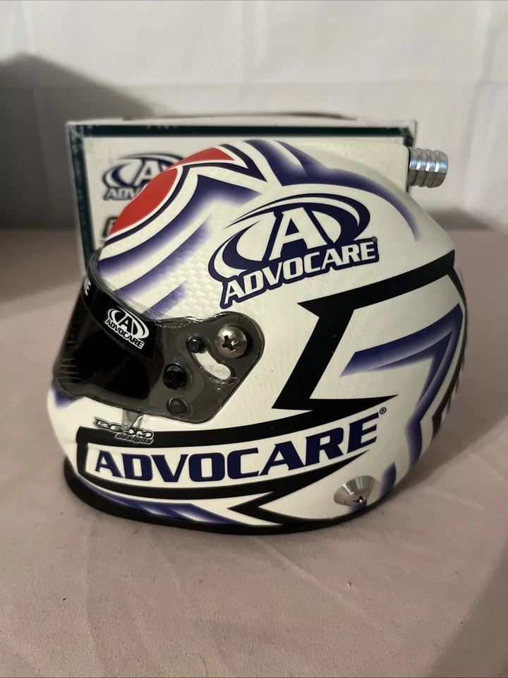 Trevor Bayne 2017 Advocare Mini réplica casco blanco Roush Fenway Racing Foto 3 de 4
