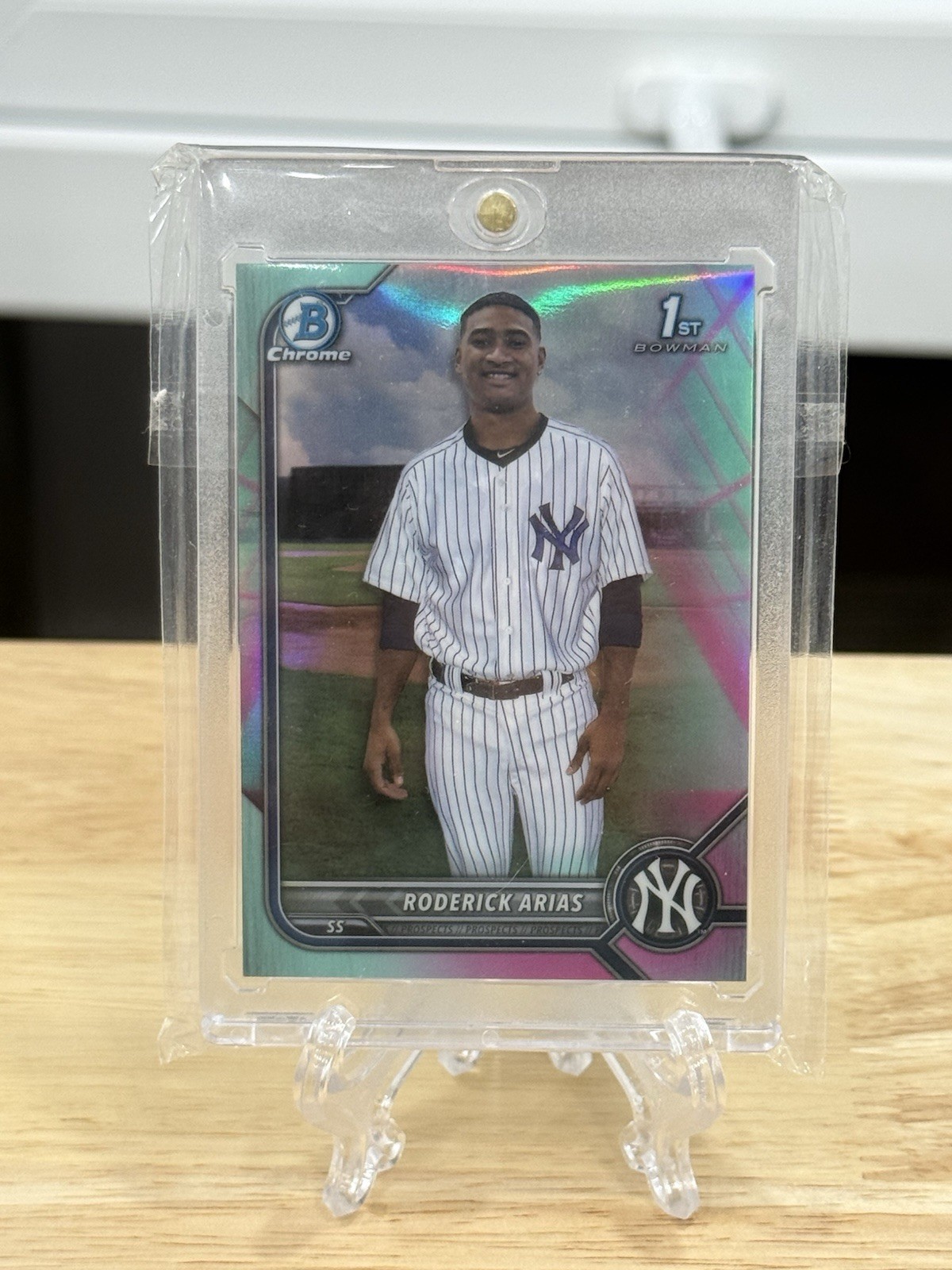 2022 Bowman Chrome - Prospects Roderick Arias #BCP-153 Aqua Refractor /125 (RC)