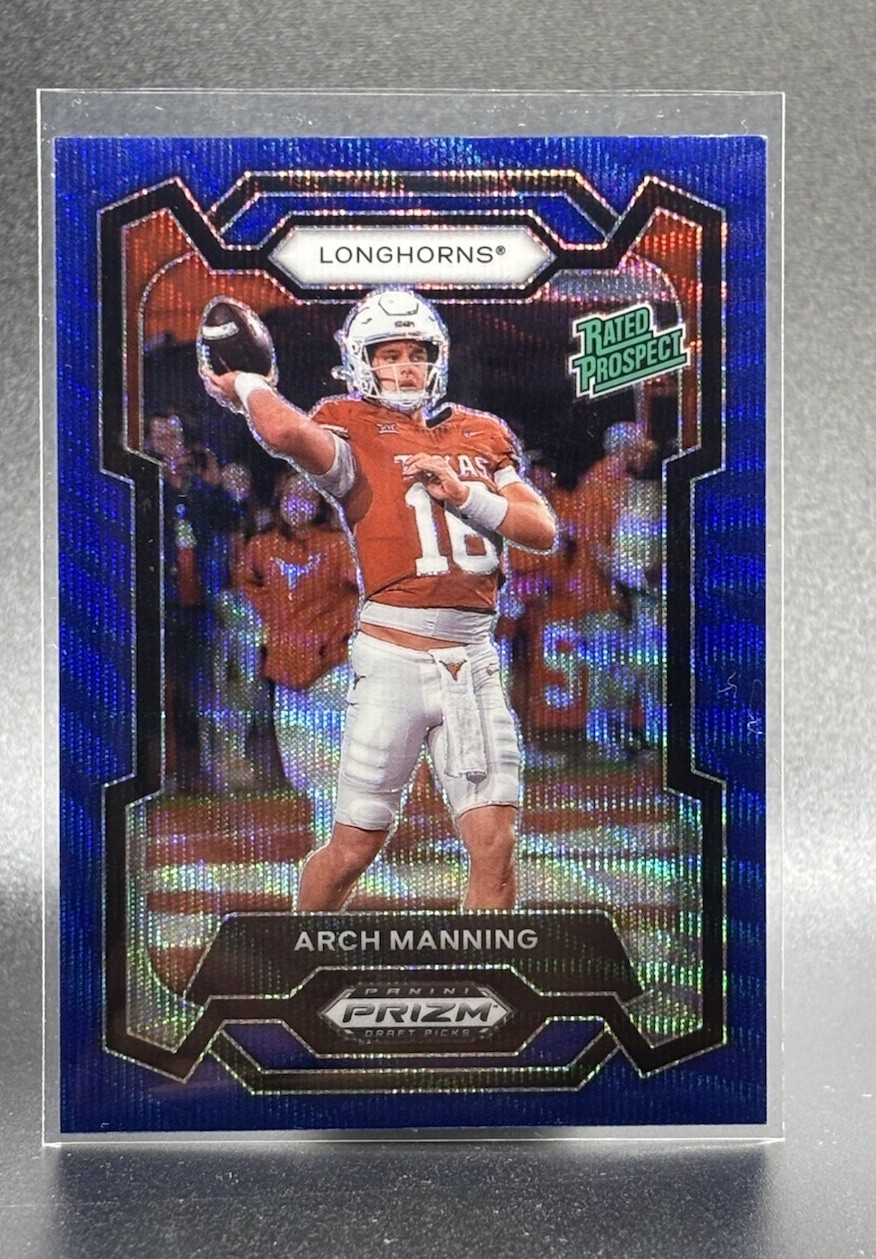 2024 Prizm Draft Picks Rated Prospects #192 Arch Manning Blue Wave /249 SP
