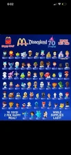 McDonald’s Disney 70th Anniversary Collectibles Complete SET W/new/unused Box