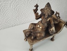 Ganesha Hindu God of Wealth and Prosperity, Relaxing Statue Pre-loved