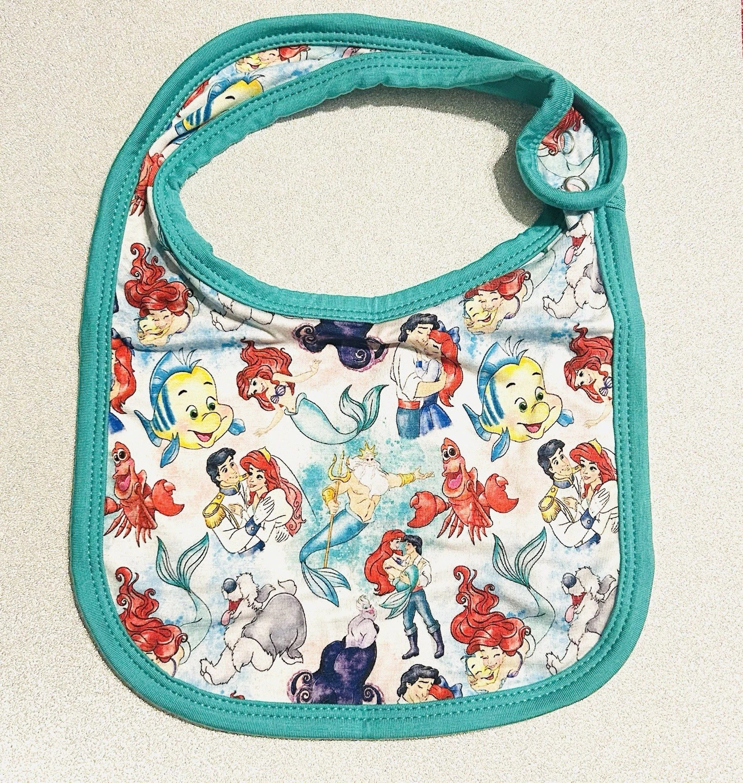 Bamboo Little Mermaid Baby Bib
