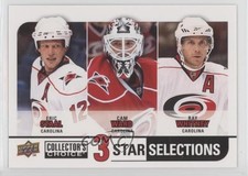 2008-09 Collector's Choice 3 Star Selections Eric Staal Cam Ward Ray Whitney d4e
