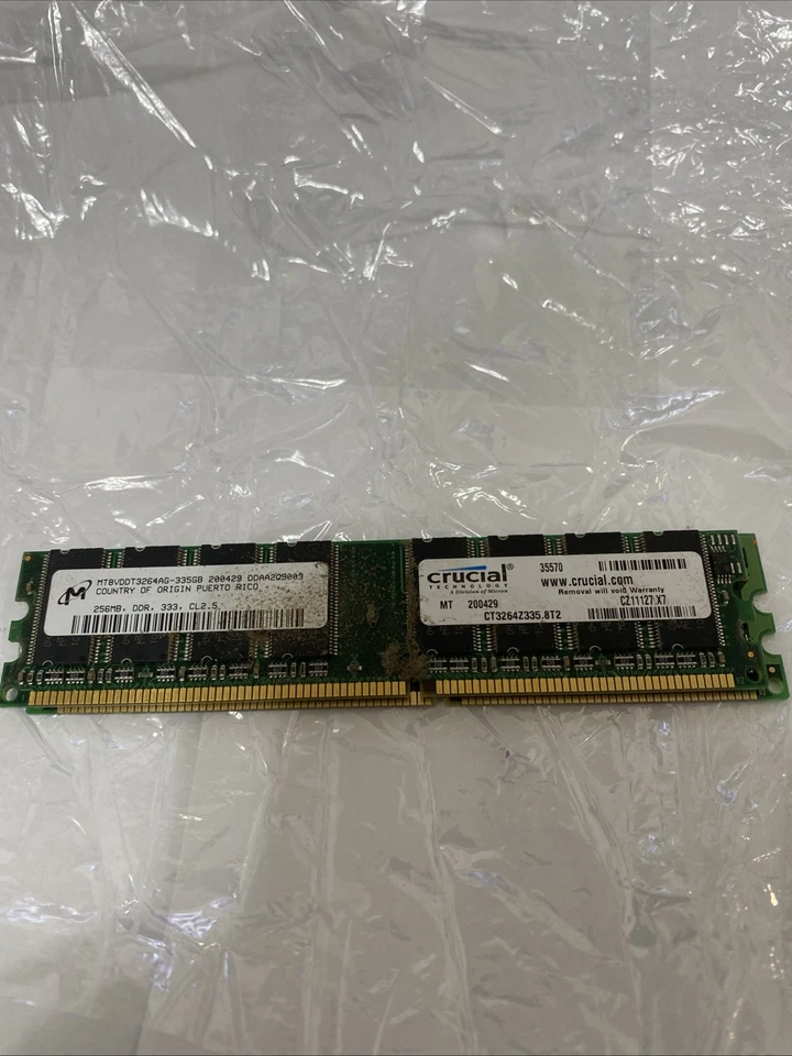 Crucial PC2-8500 1 GB DIMM 1066 MHz DDR2 SDRAM Memory (CT12864AA1067) - Image 4 of 4