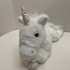 FAO Schwarz Adopt a Pets Unicorn Plush White Sparkles 18 Inch Stuffed Animal