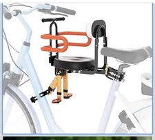 Child Bike Seat - Front Mount, Kids Bike Seat for Adult Bike,Retractable Baby Bi
