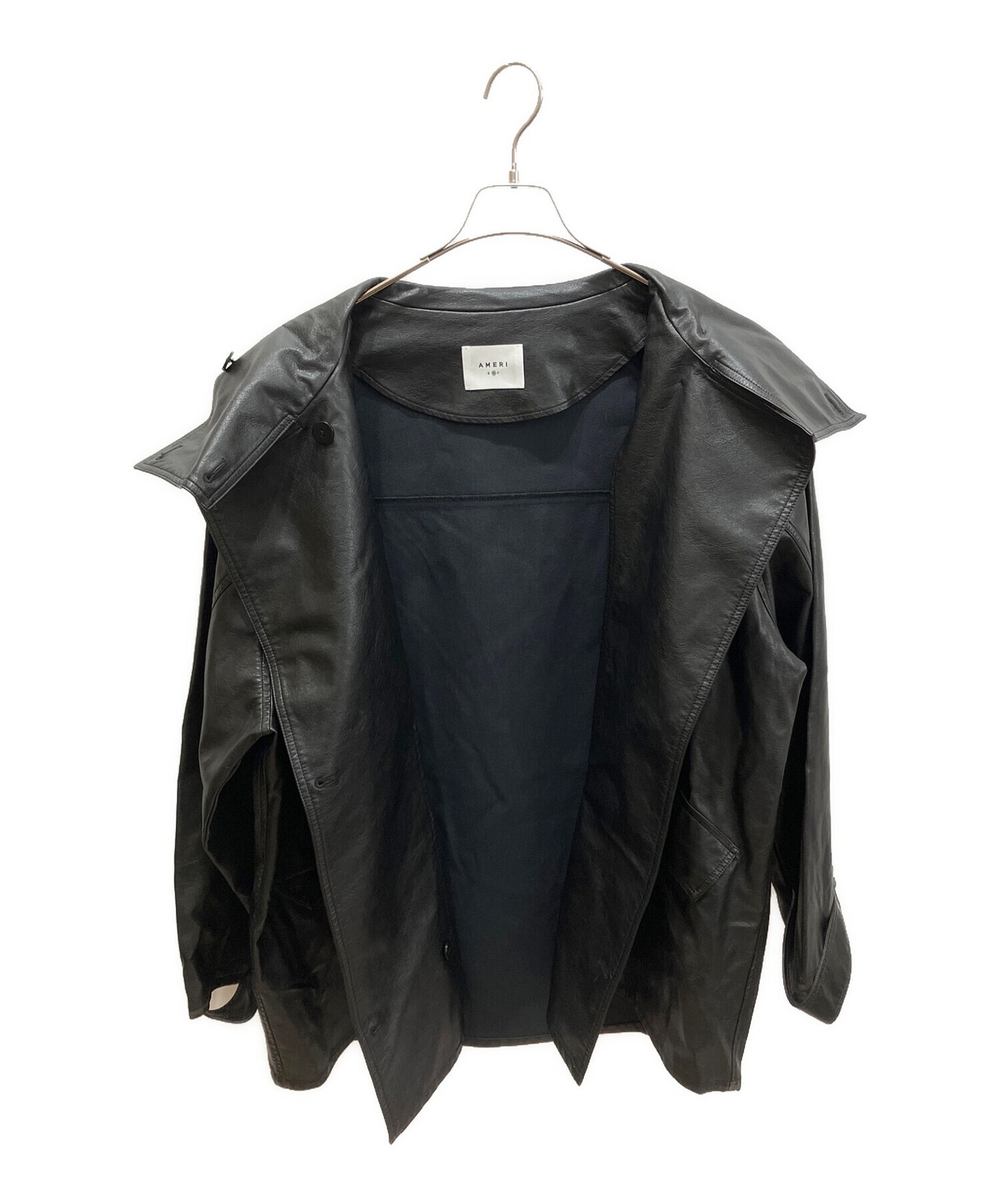 Ameri/ (Ameri) Used Like Synthetic Leather Jacket… - image 3