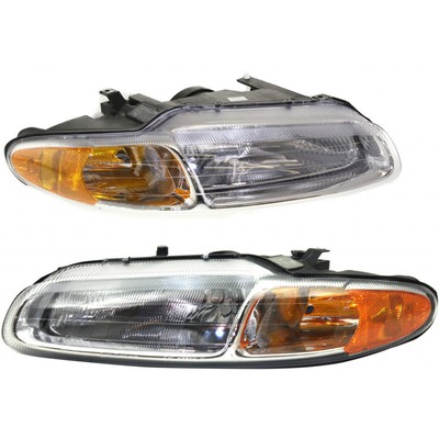 For Chrysler Sebring Headlight 1996-2000 Driver & Passenger Halogen Convertible