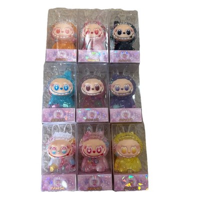 9pcs Cute Bunny Monster Doll Figure Full Set Collectible Vinyl Toys With Box