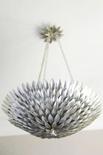 Crystorama Broche 24" Wide Antique Silver Chandelier - Picture 10 of 10