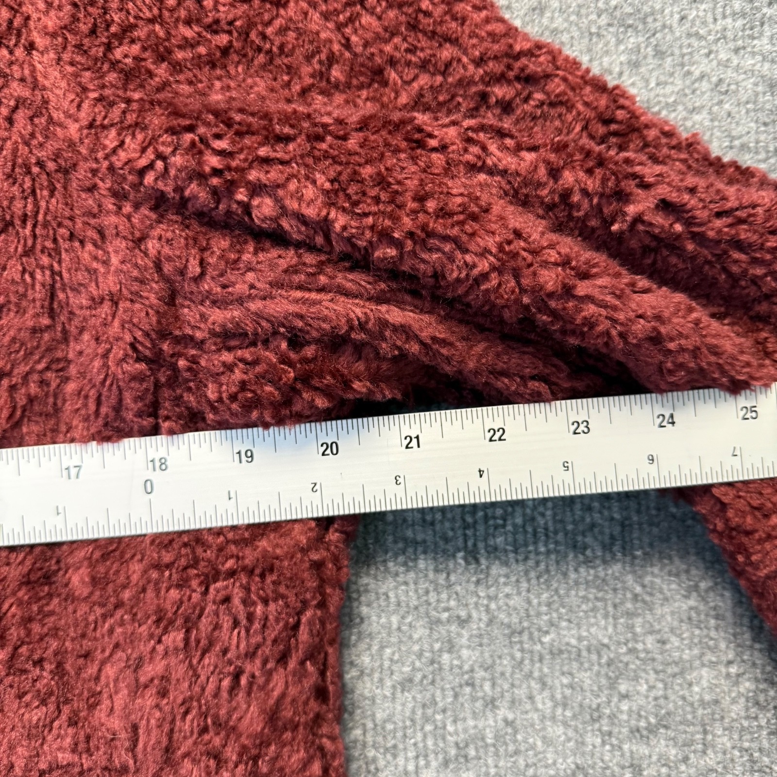 Pendleton Teddy Jacket Womens Small Maroon Fleece… - image 10