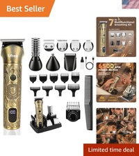 7-in-1 Professional Grooming Kit for Beard Body - Long Battery Life Style