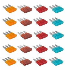 20 Pack 5-15 AMP Micro3 Blade Fuse Car Truck Boat Marine RV