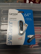 Lexar JumpDrive TwistTurn 64GB USB Flash Drive  Black