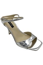 Nine West Women's Devans Heeled Sandal Silver