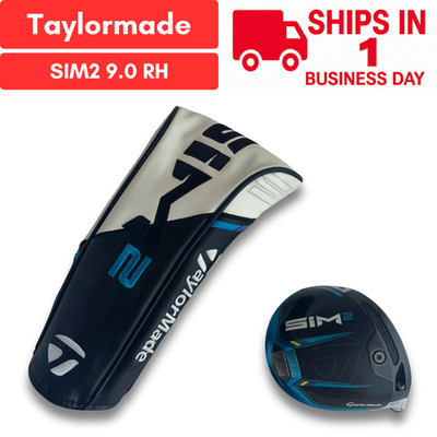 TaylorMade SIM2 9 Grad Driver nur Kopf RH mit Head Cover GEBRAUCHT SCHNELLER ...