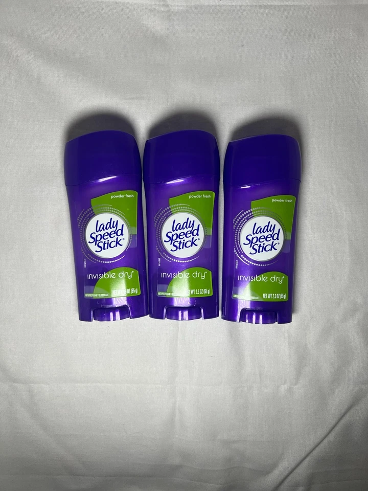 Desodorante y antitranspirante seco invisible Lady Speed Stick paquete de 3 2,3 oz Foto 4 de 4