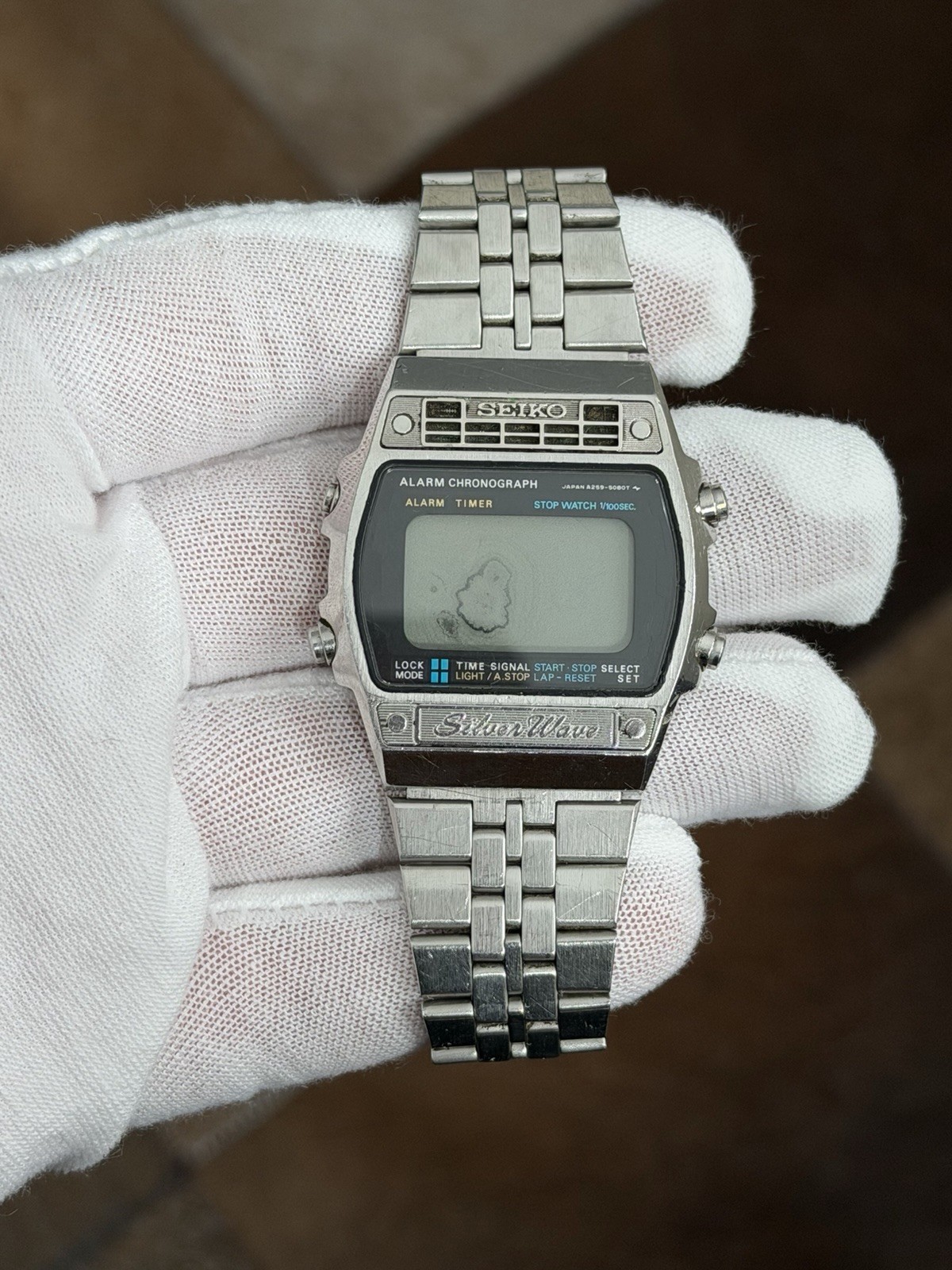Rare Vintage Seiko Silver Wave A269-5090 Men’s Digital Sport Watch JDM 1970s
