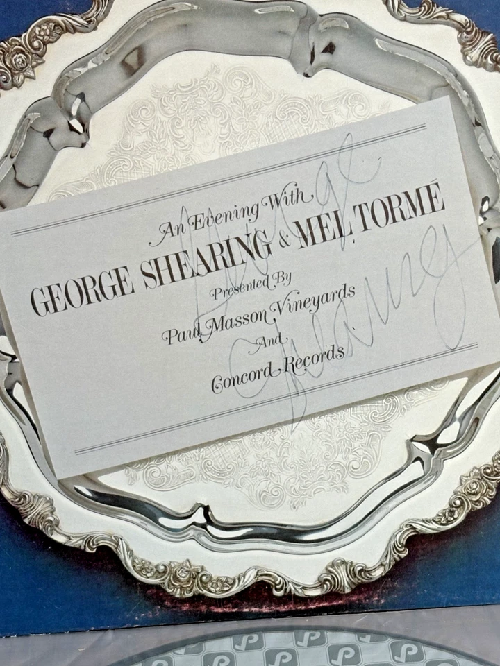 An Evening w/ George Shearing & Mel Tormé Concord Jazz CJ-190 1982 Canada SIGNED Foto 2 de 4