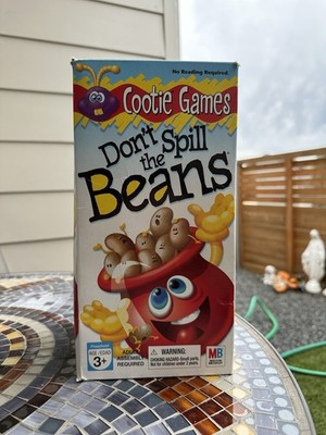 VINTAGE Don't Spill the Beans Game COMPLETE Milton Bradley 1999 Kids 90's