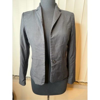 Mango Basics Charcoal Women's Blazer Jacket Size 2