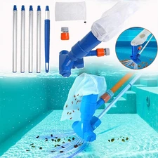 Handheld Vacuum Swimming Pool Cleaner 5Section Pole Ground Spa Pond Cleaner Kit