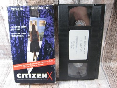 Citizen X VHS Screener HBO 1995 Donald Sutherland Stephen Rea