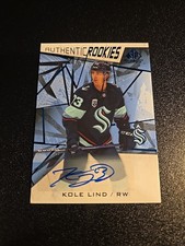 2021-22 Upper Deck SP Game Used - Authentic Rookies Kole Lind #144 Blue...
