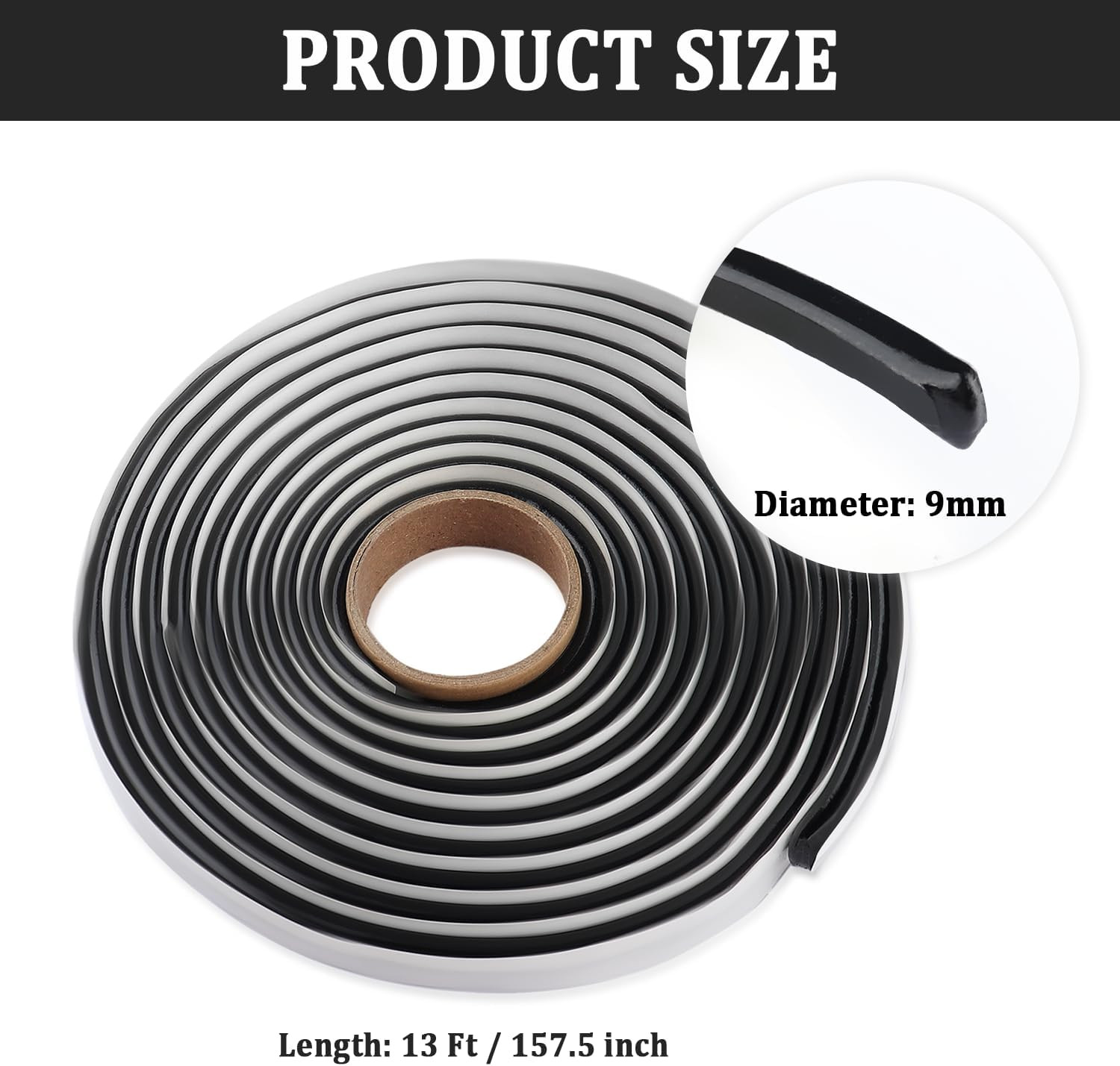 13Ft Car Headlight Sealant Butyl Tape,Waterproof Sealant Caulking Tape Avoids No