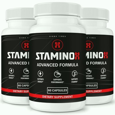 Staminox for Men, Stamino X Supplement to Boost Performance & Stamina - 3 Pack