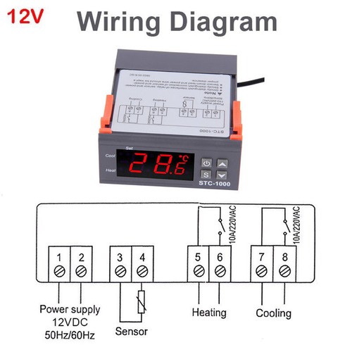 12V 24V 110V 220V Digital Temperature Controller Thermostat Aquarium Sensor S546 - Picture 13 of 16