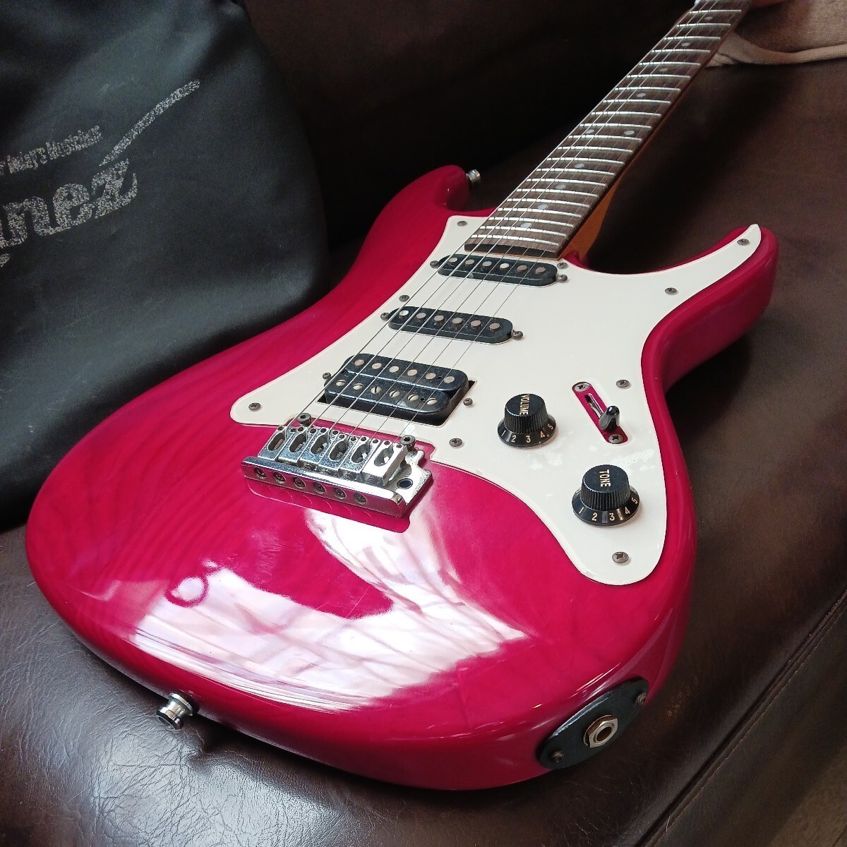 Ibanez R334 Electric Guitar Made by Fujigen in the 90’s Translucent Red