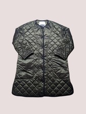 Bimba Y Lola Coat Size Small Khaki Quilted Jacket