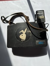 Vintage Polaroid 450 Land Camera W/ Bunny Logo Used In KC Playboy Club 70 s 108