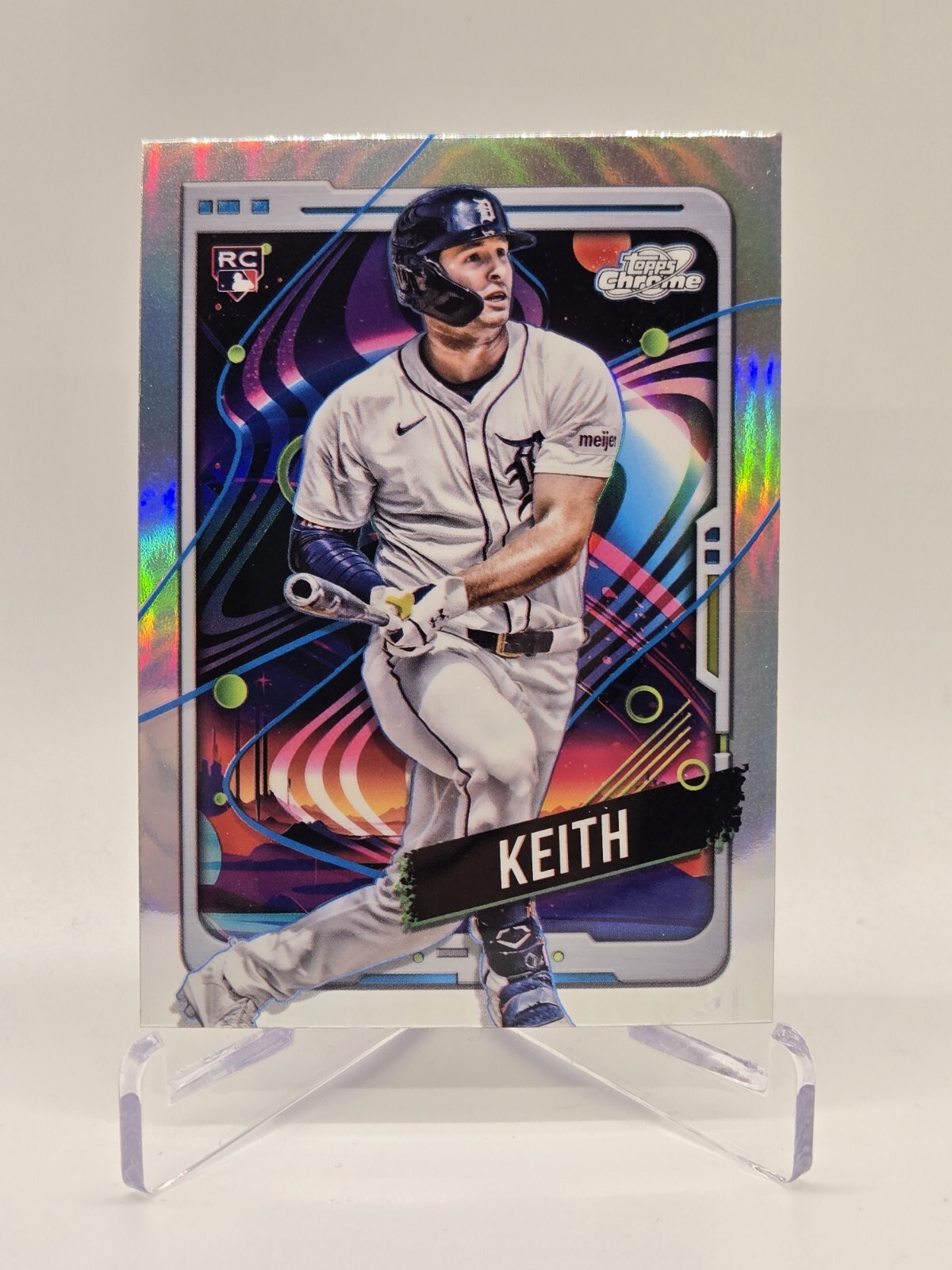 Colt Keith 2024 Topps Cosmic Chrome Refractor #195 Tigers Rookie RC