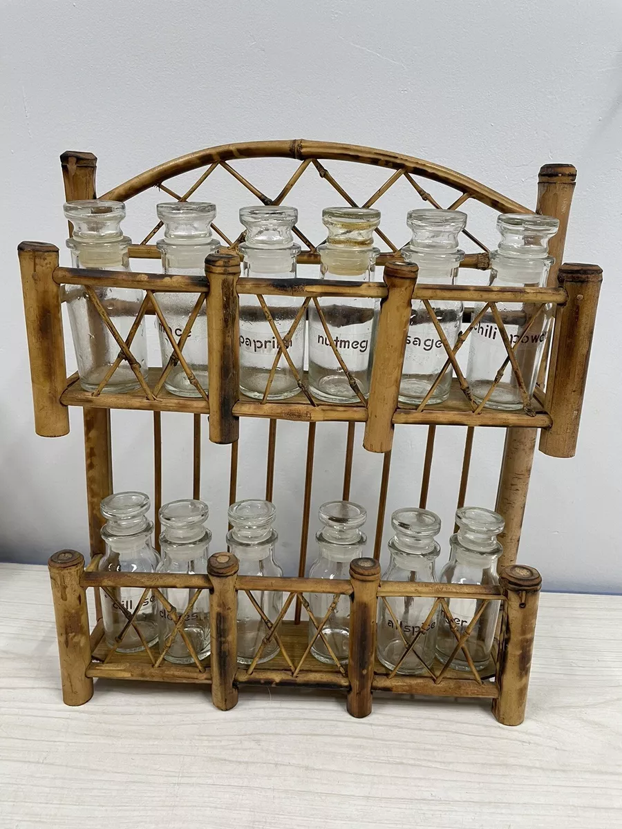 Tall best sale spice rack