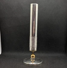 Vintage BSF Kerzenhalter Silver Plate and Brass Bud Vase