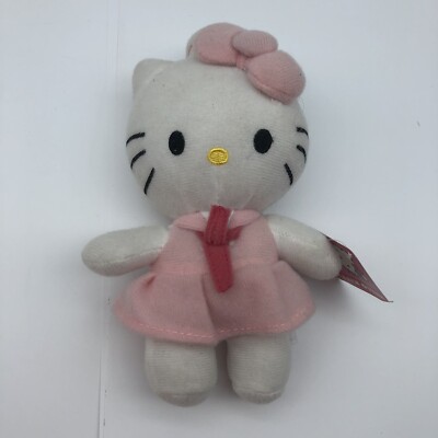Hello Kitty Sanrio Plush 2014 retired pink sailor dress