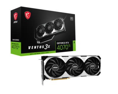 MSI GeForce RTX 4070 Ti VENTUS 3X OC 12GB GDDR6X Graphics Card for
