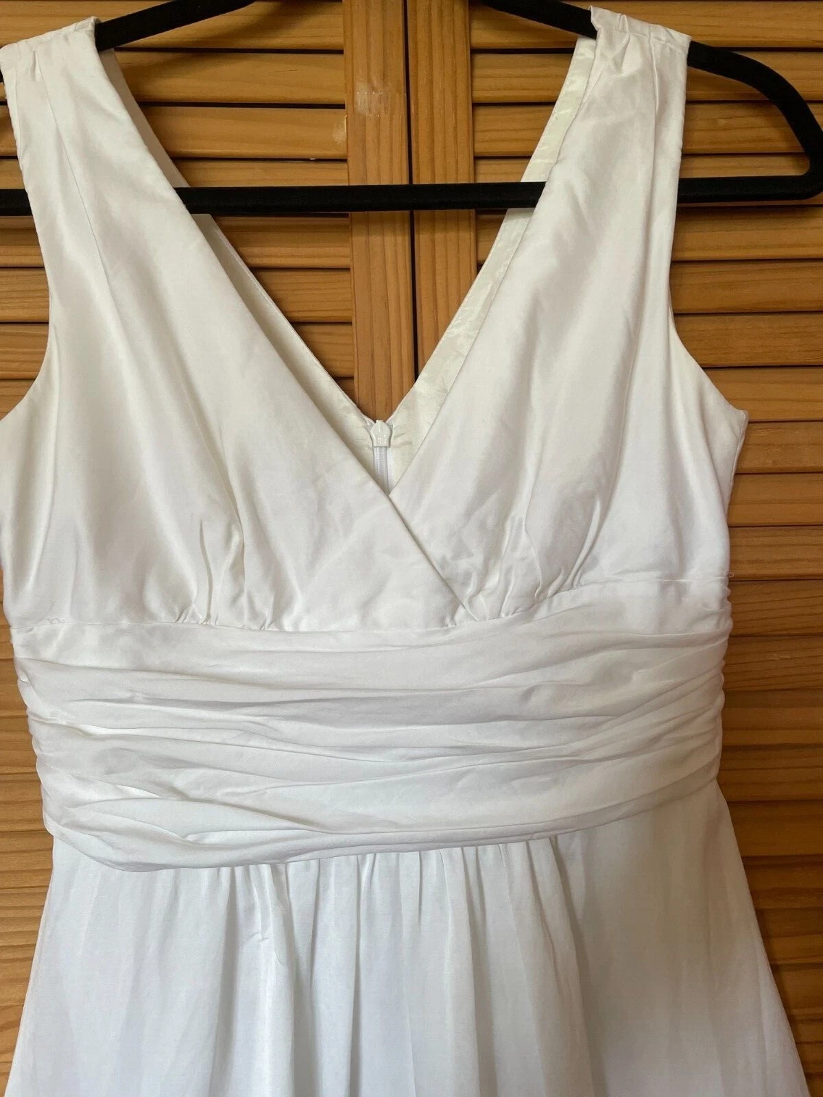 OFF WHITE Abito da donna TRINA TURK bianco ricamato senza maniche taglia 4
