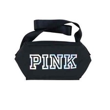 Victoria's Secret Pink Insulated Lunch Box Cooler Set Bag Koozie Graphic Logo Vs