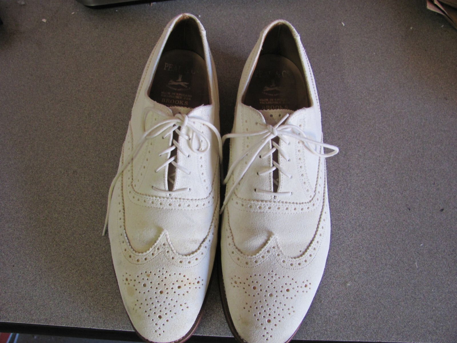 brooks brothers white bucks