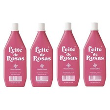 Pack of 4 Leite de ROSAS 310ml Roses Milk Fragrance Body Deodorant 10.48 Fl Oz